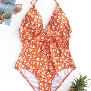 Brand new floral one piece bathing suit